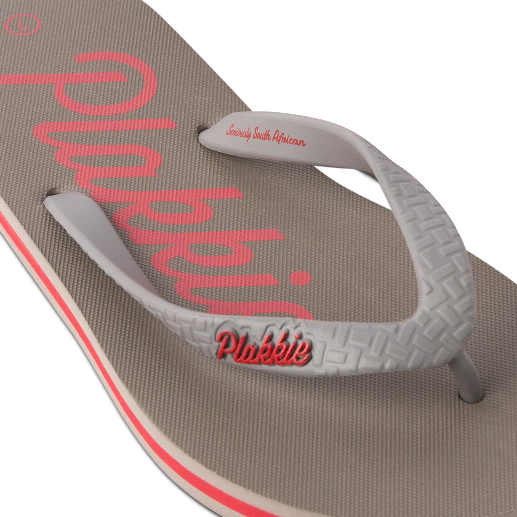 Plakkie Clifton (Grey and Red)