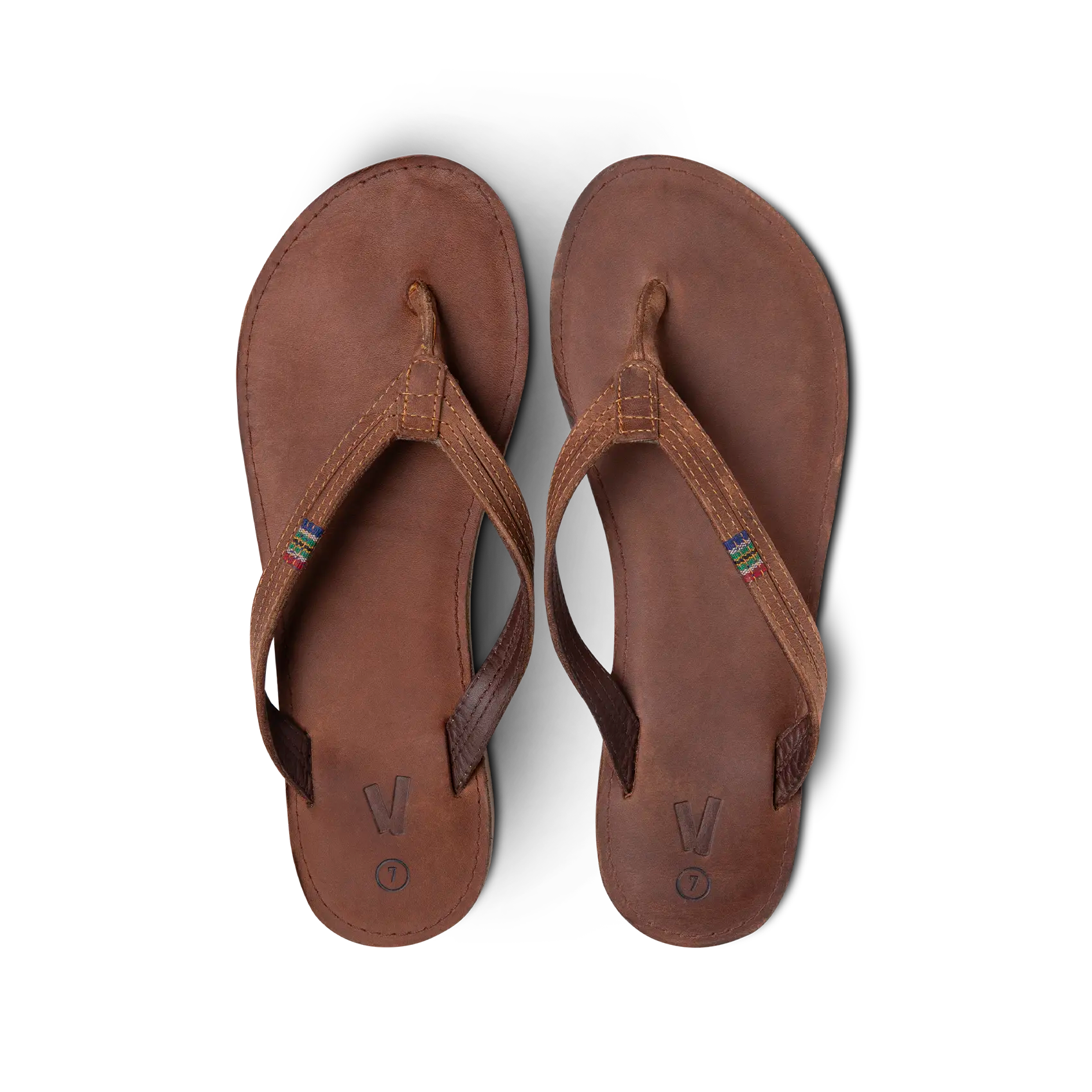 Veldskoen Ladies Plakkie - Thin Strap (Brown Leather)