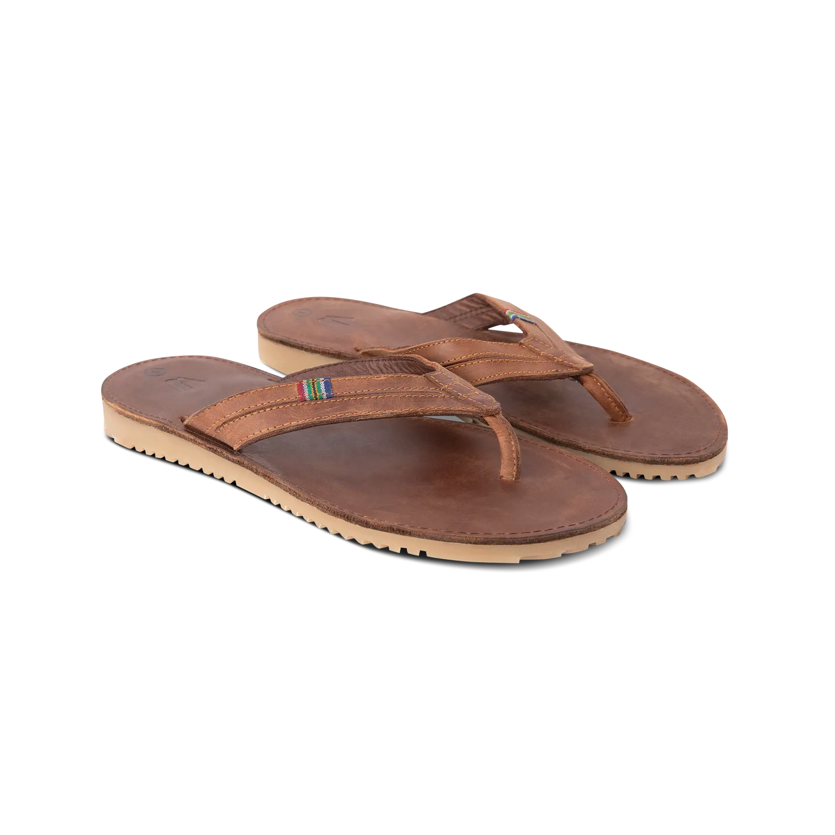 Veldskoen Mens Plakkies - Thick Strap (Brown Leather)