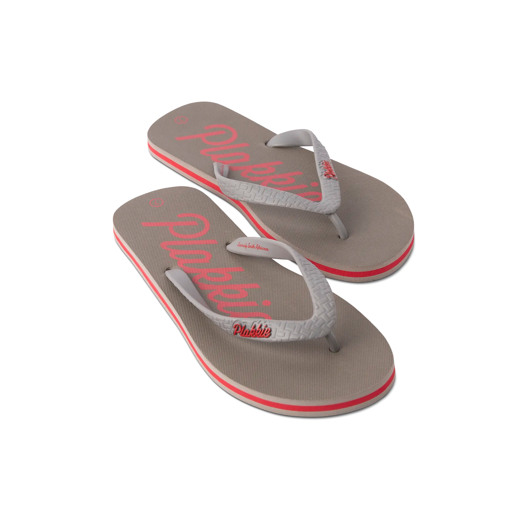 Plakkie Clifton (Grey and Red)