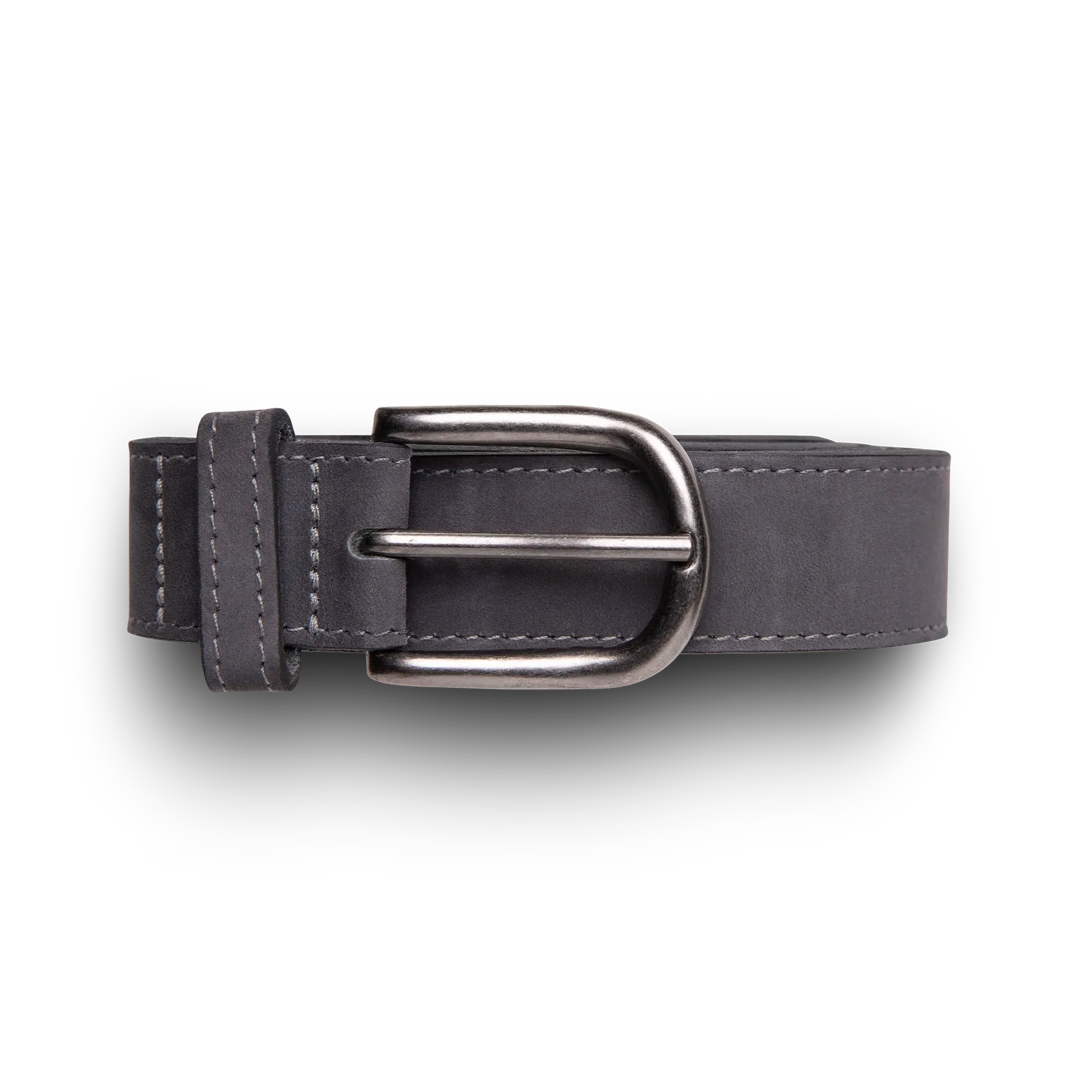 Full Grain Charcoal Belt 30mm (Charcoal Detail)