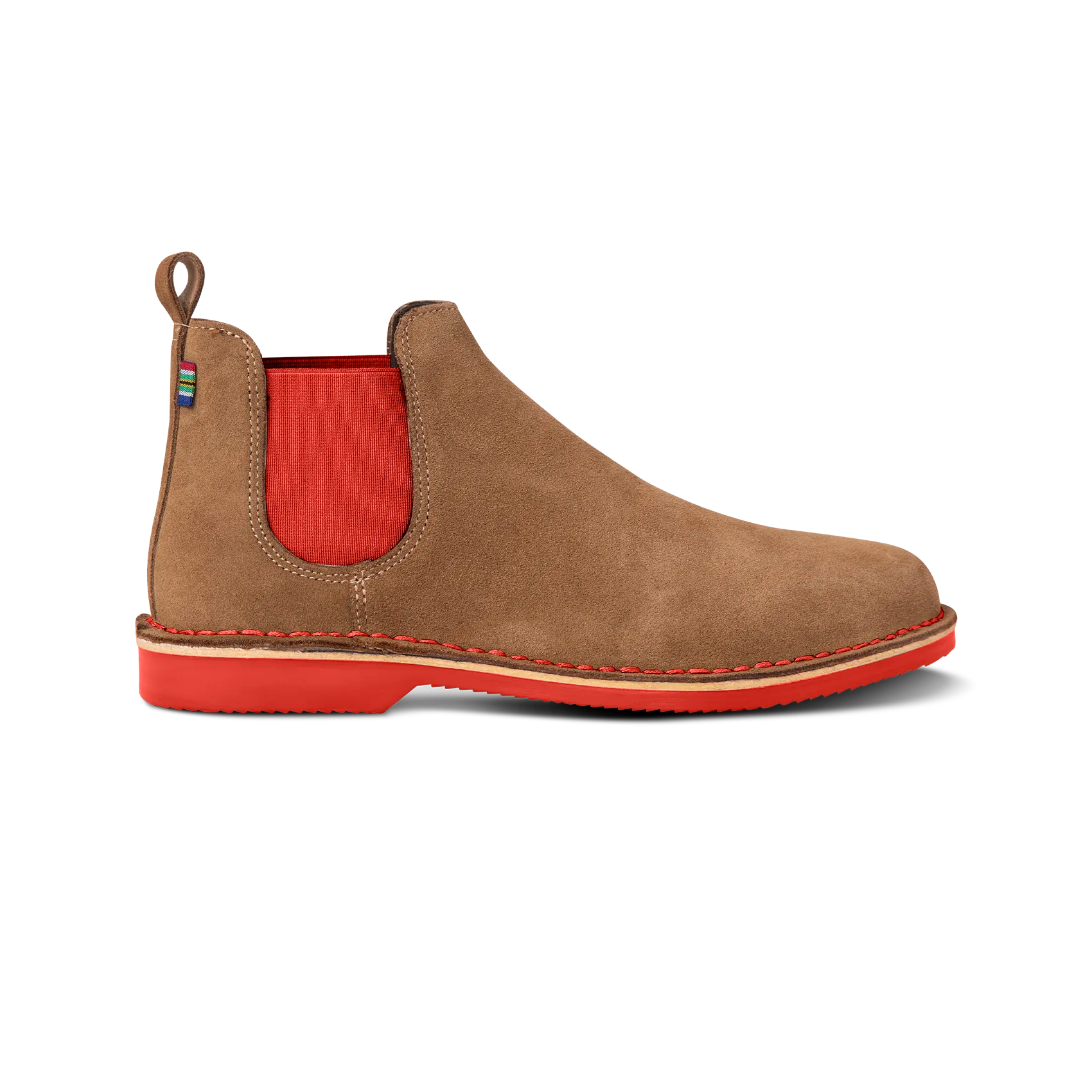 Chelsea Boot Pinotage (Red Sole)