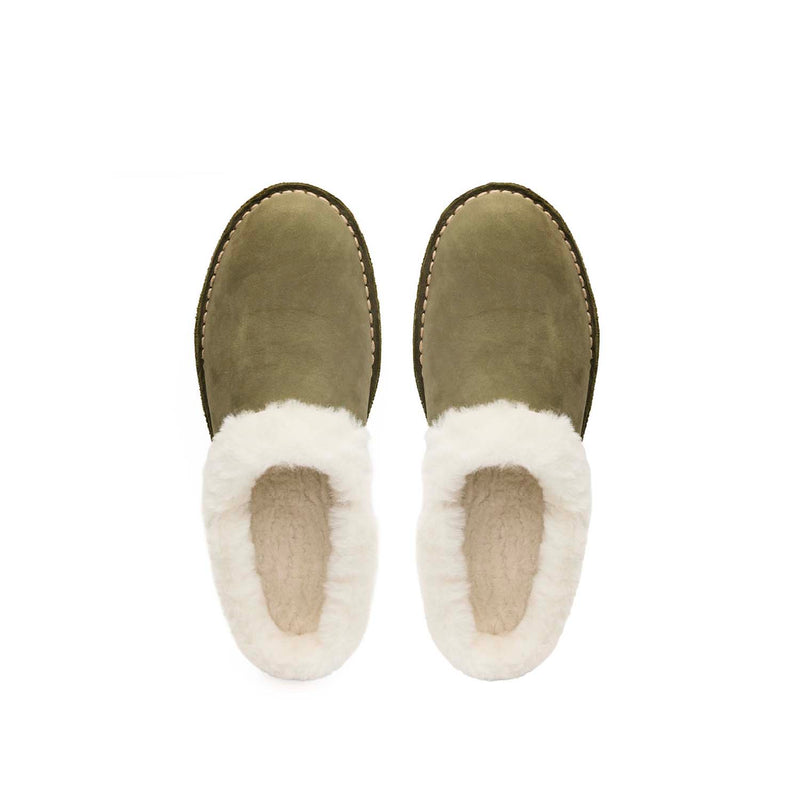 Veldskoen Slipper (Lined with Sheepskin - Leather Slipper)